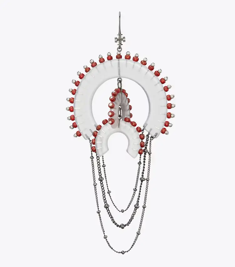 Bead And Resin Chandelier Earrings - Image 2