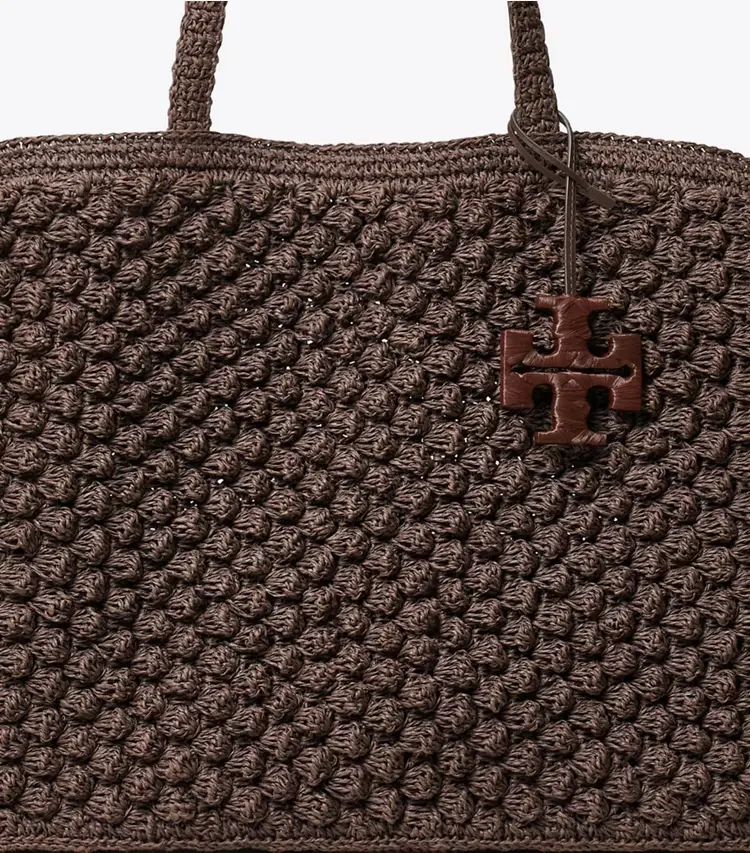 Large Ella Hand-Crocheted Popcorn Tote - Image 4