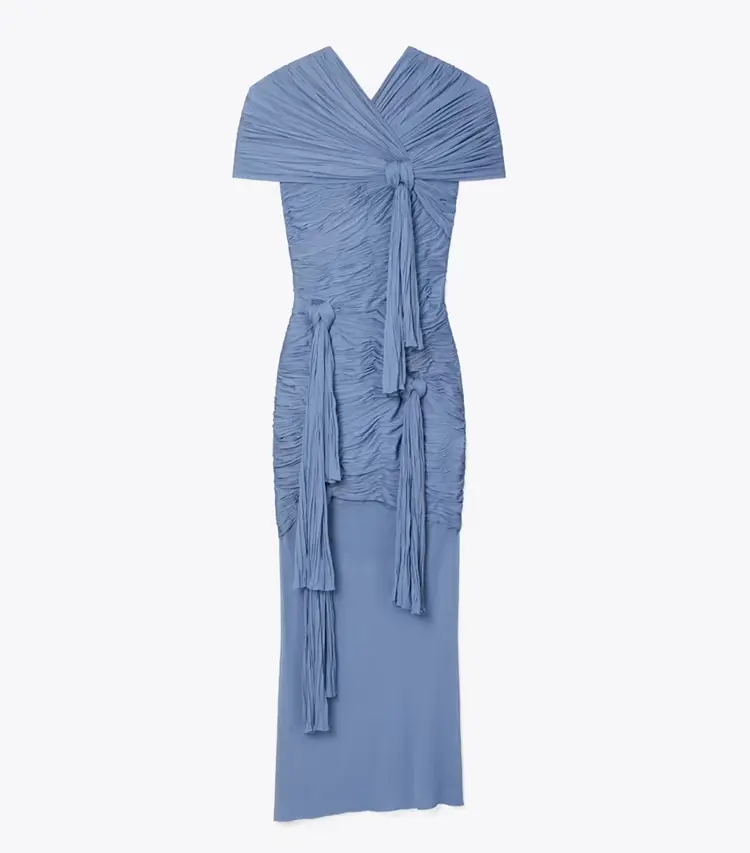 Knotted Viscose Dress