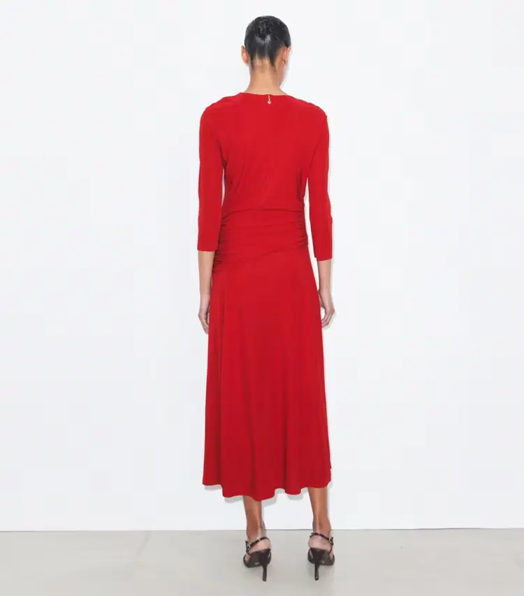 Flared Viscose Dress - Image 3