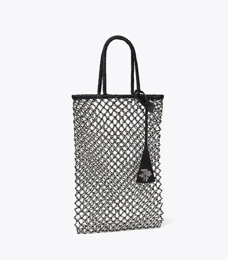Small Handwoven Chain Mesh Tote