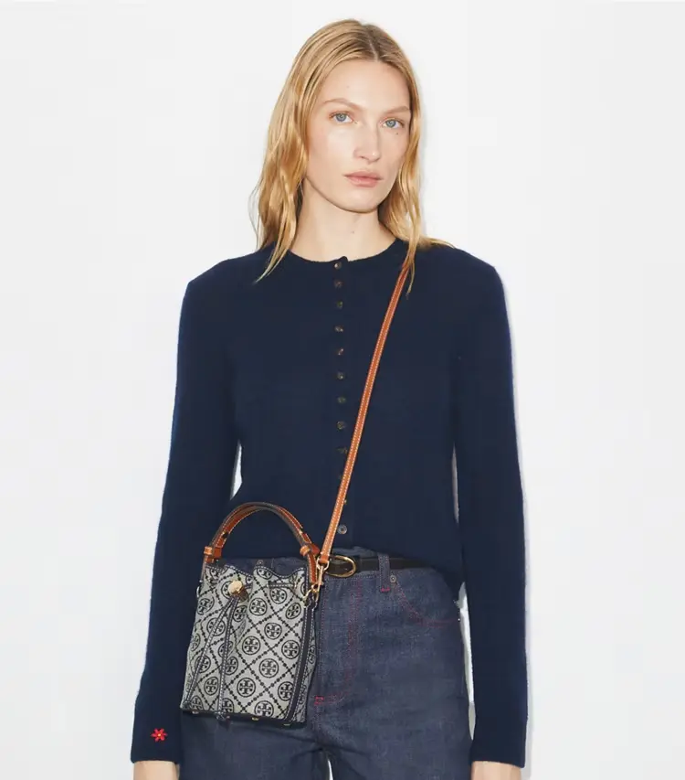 T Monogram Mini Bucket Bag - Image 2
