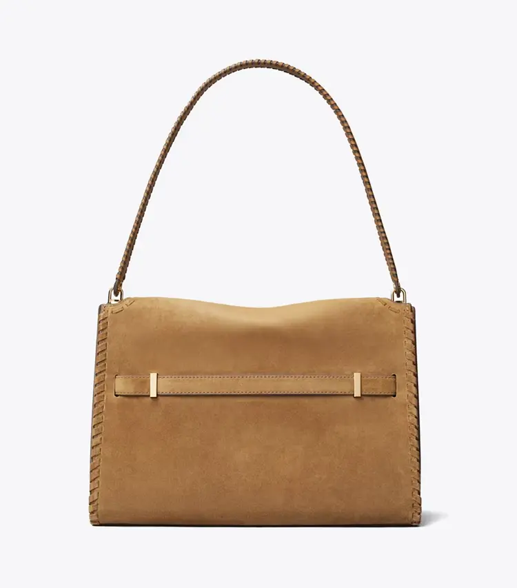 Large Lee Radziwill Suede Shoulder Bag - Image 4