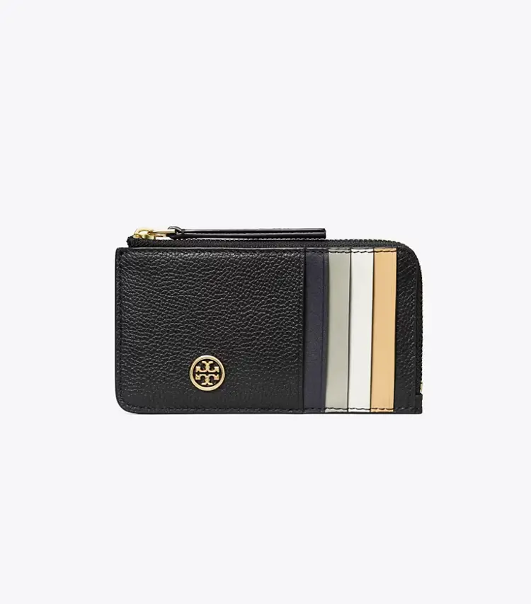 Robinson Pebbled Top-Zip Card Case - Image 2