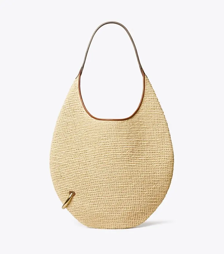 Pierced Soft Raffia Bag - Image 3