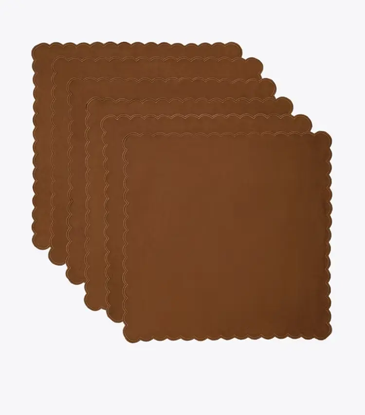 Scalloped Dinner Linen Napkin, Set Of 6 - Image 2