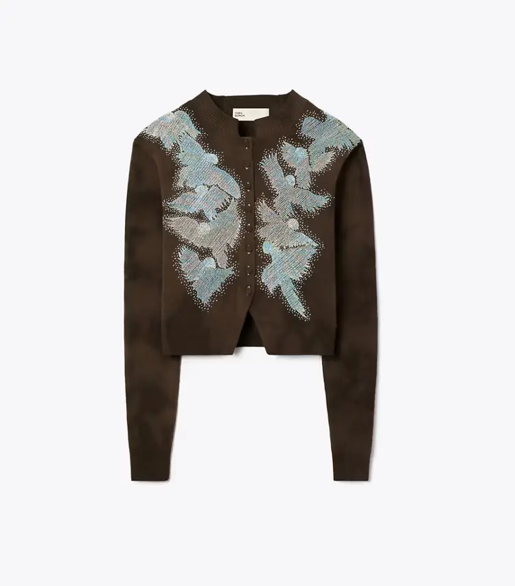 Embellished Wool Cardigan