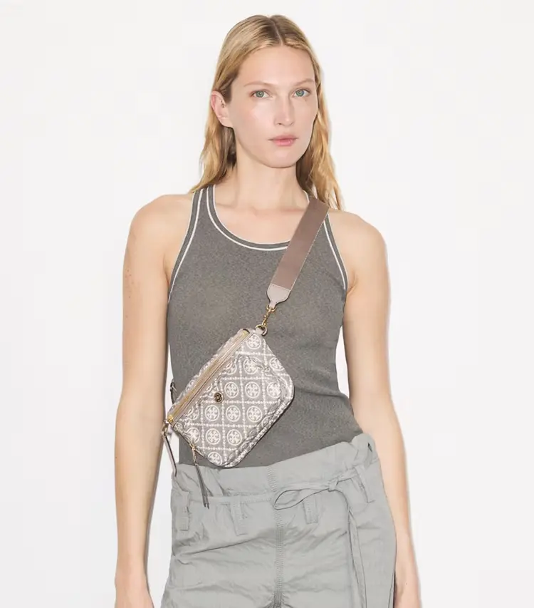 T Monogram Coated Jacquard Mini Belt Bag - Image 2