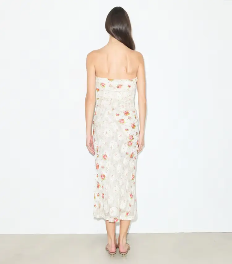 Strapless Cotton Jacquard Dress - Image 3