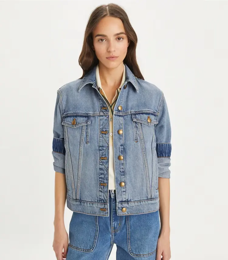 Denim Jacket With Pockets - Image 2