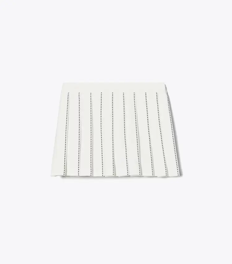 X-Embroidered Tennis Skirt
