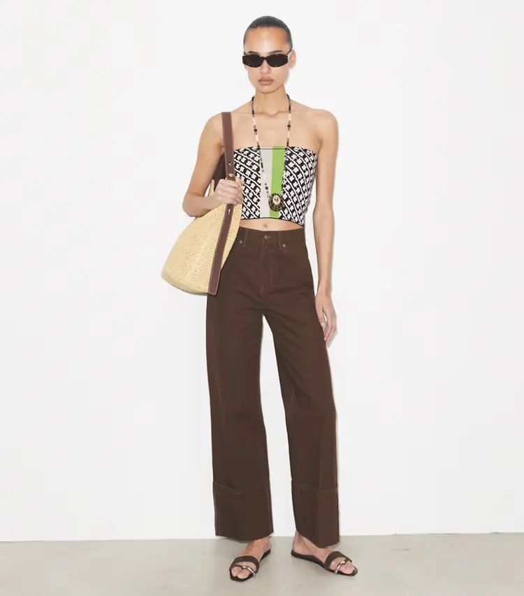 Jacquard Bandeau Top - Image 2