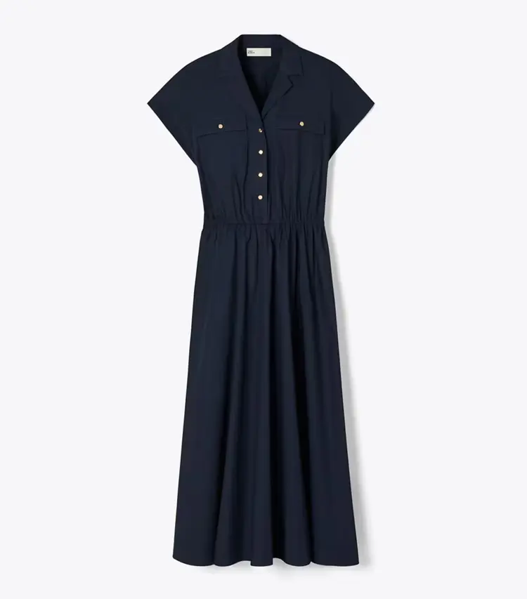 Cotton Poplin Shirtdress