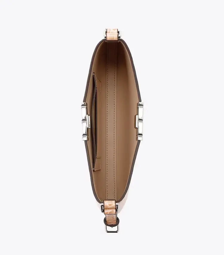 Eleanor Croc Embossed Slim Shoulder Bag - Image 4