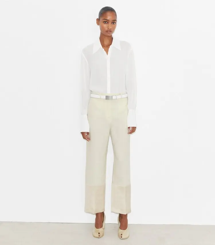 Cropped Crepe Pant - Image 2