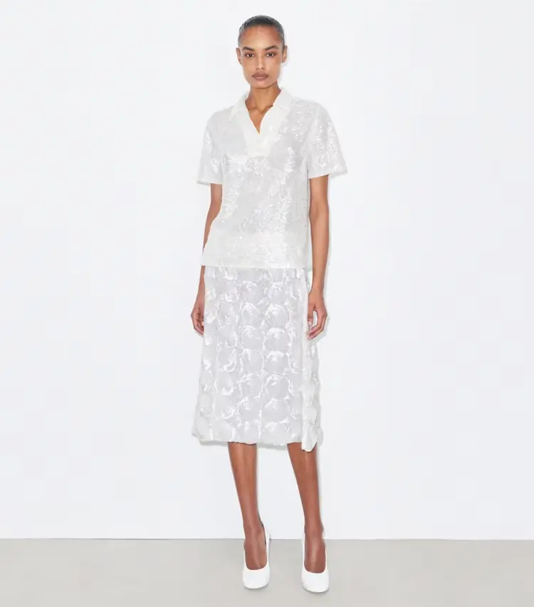 Embellished Sequin Skirt - Image 2