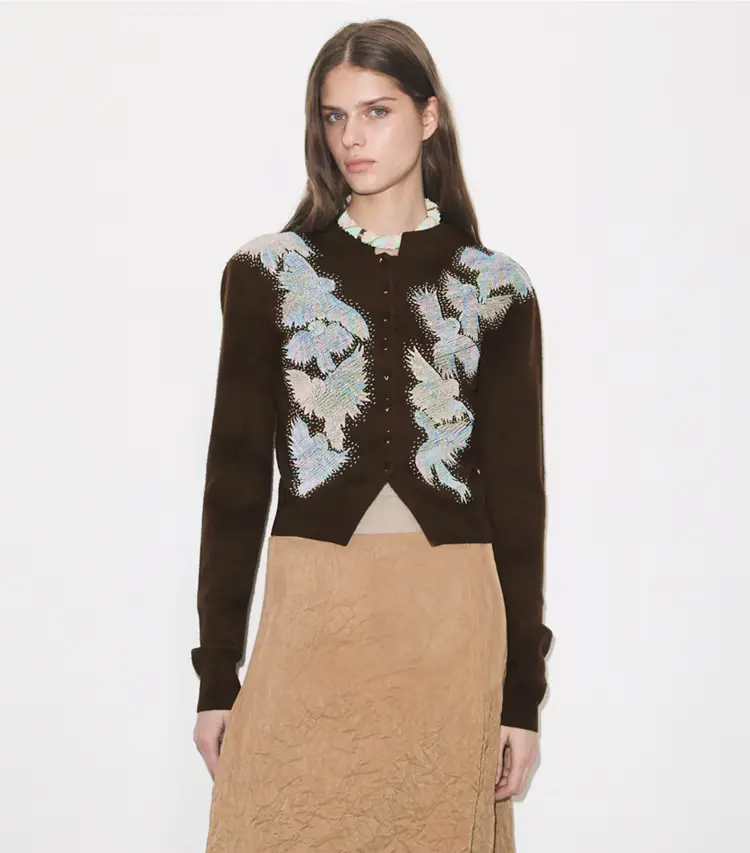 Embellished Wool Cardigan - Image 2