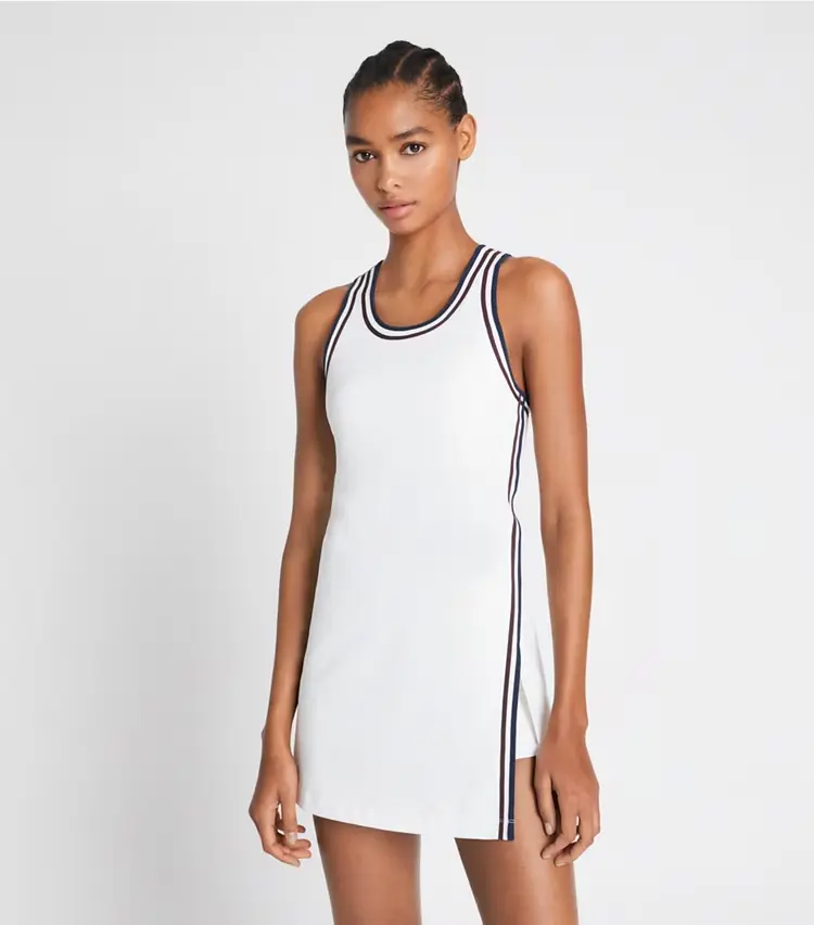 Performance Jersey Side-Slit Tennis Dress - Image 4