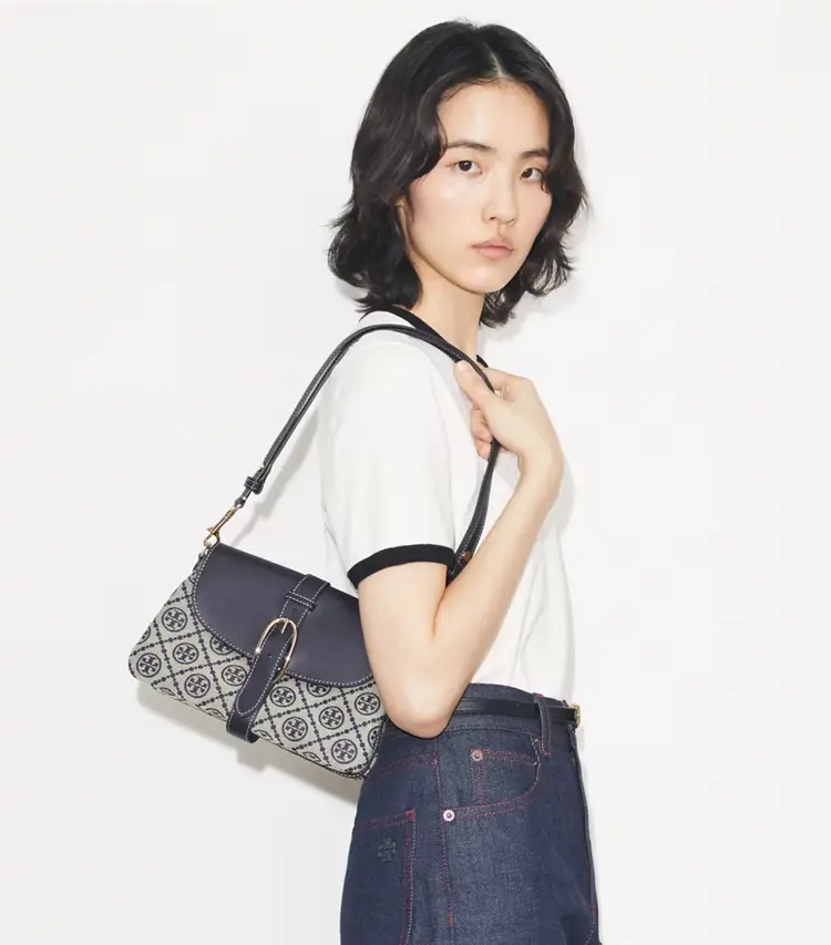 T Monogram Soft Small Shoulder Bag - Image 2