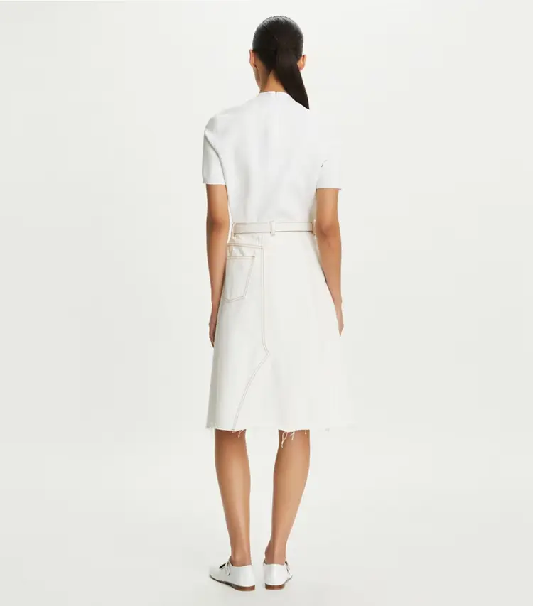 Denim Deconstructed Skirt - Image 3