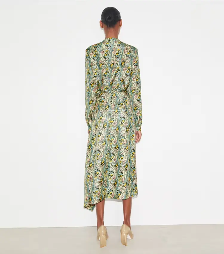 Silk Wrap Skirt - Image 3