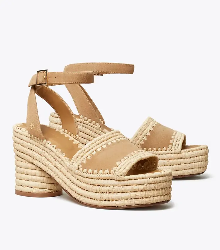 Raffia Platform Sandal