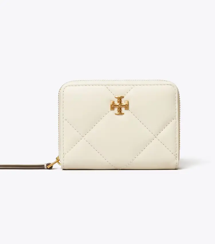 Small Kira Diamond Quilt Zip-Around Wallet - Image 2