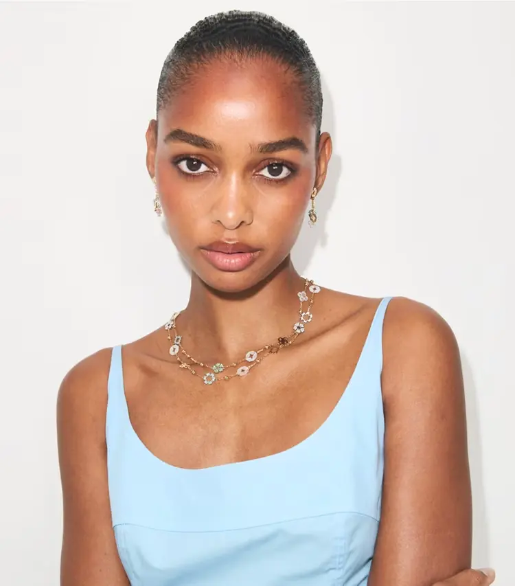 Forget Me Not Chain Earring - Image 3