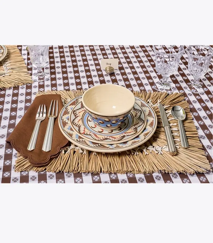 Gingham 70" Square Tablecloth - Image 3