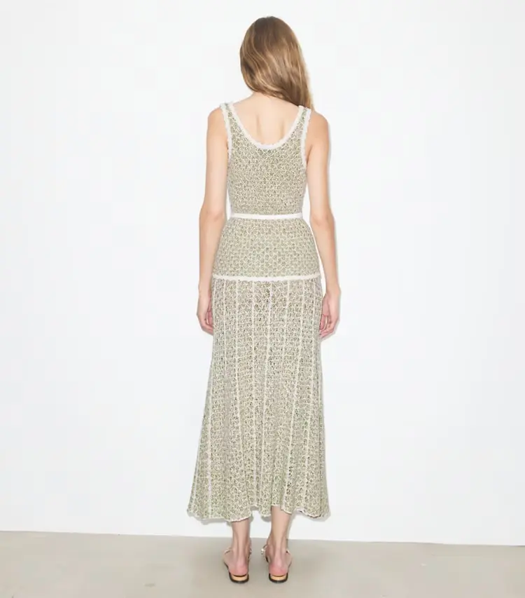 Pleated Knit Skirt - Image 3