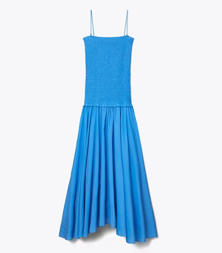 Solid Smocked Dress