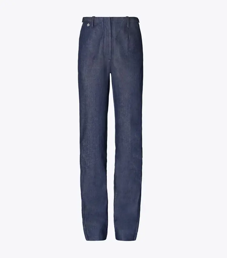 Ankle-Zip Cotton Jean
