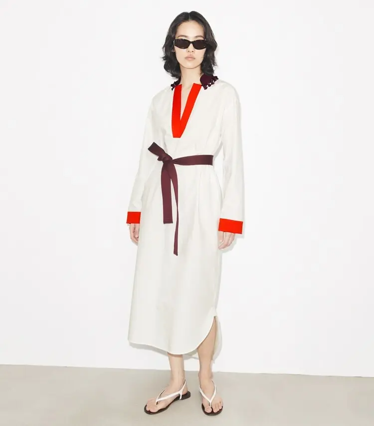 Belted Cotton Tunic - Image 2