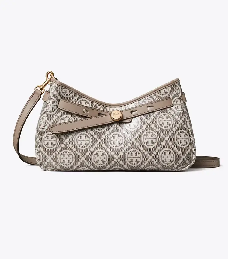 T Monogram Coated Jacquard Romy Zip-Top Crossbody Bag - Image 3