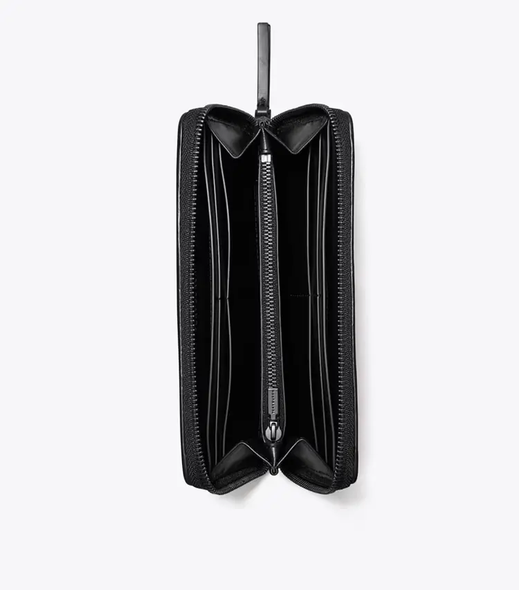 Kira Diamond Quilt Powder Coated Zip Continental Wallet - Image 3