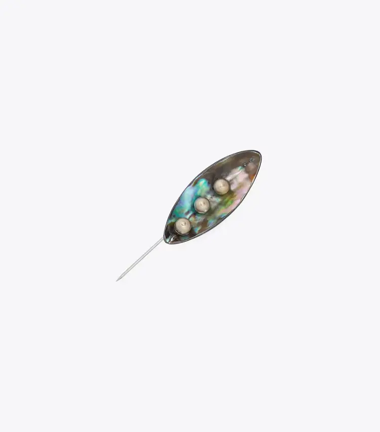 Runway Pearl Pin Leaf