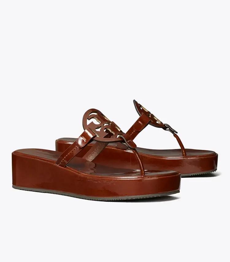 Miller Patent Wedge Sandal