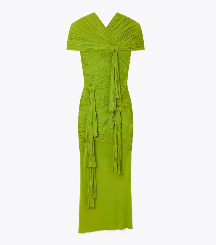 Knotted Viscose Dress