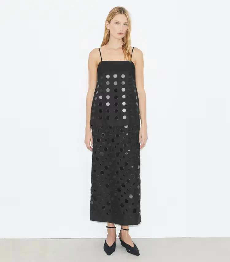 Layered Hand-Done Mirrorwork Dress - Image 2