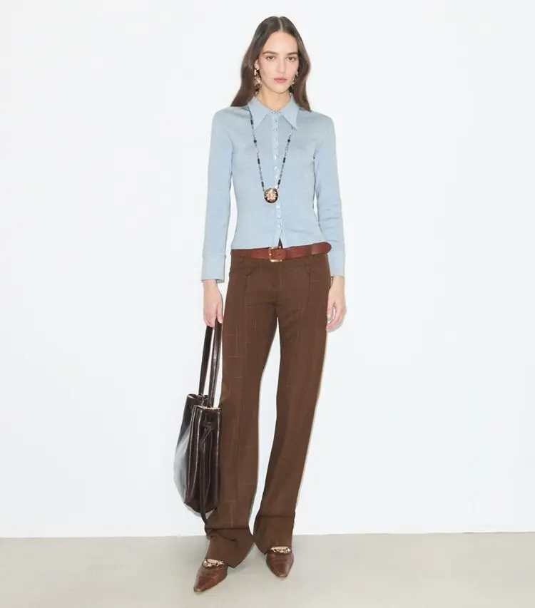 Silk Polo Cardigan - Image 3