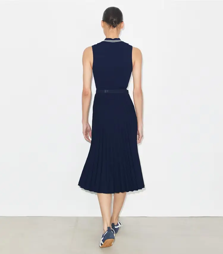 Pleated Viscose Dress - Image 3