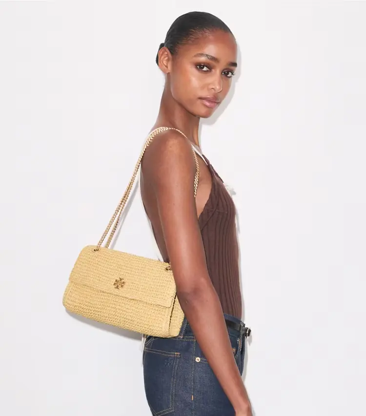 Kira Turnlock Woven Shoulder Bag - Image 2