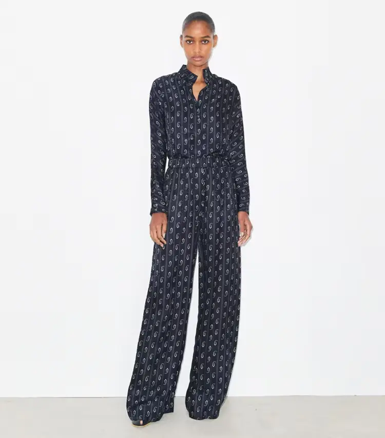 Relaxed-Fit Jacquard Pants - Image 2