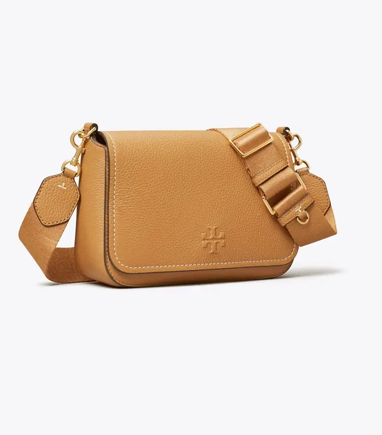 Leather Flap Crossbody