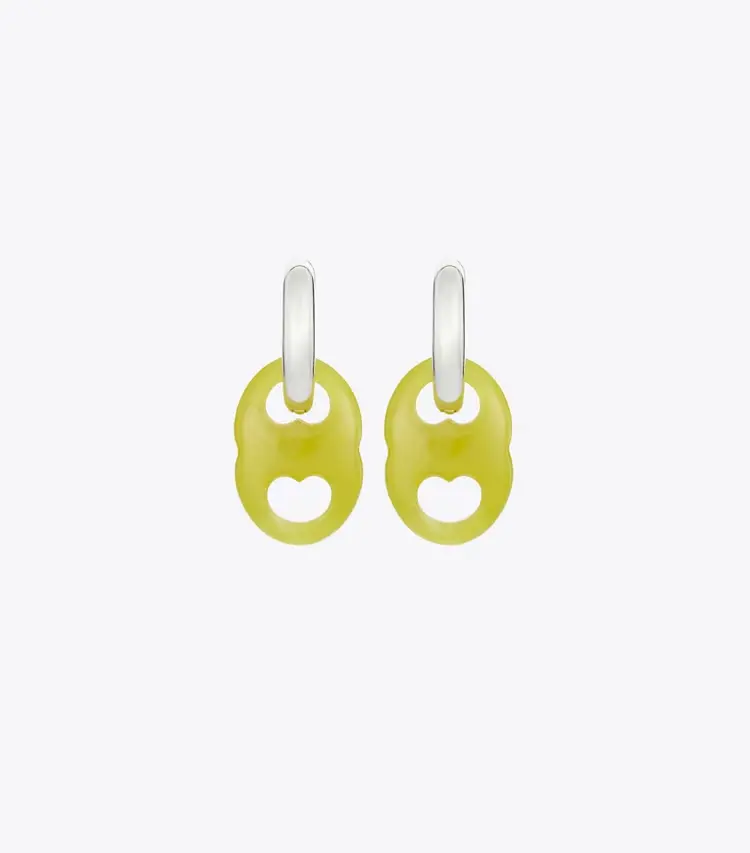 Gemini Link Small Hoop Earrings - Image 2