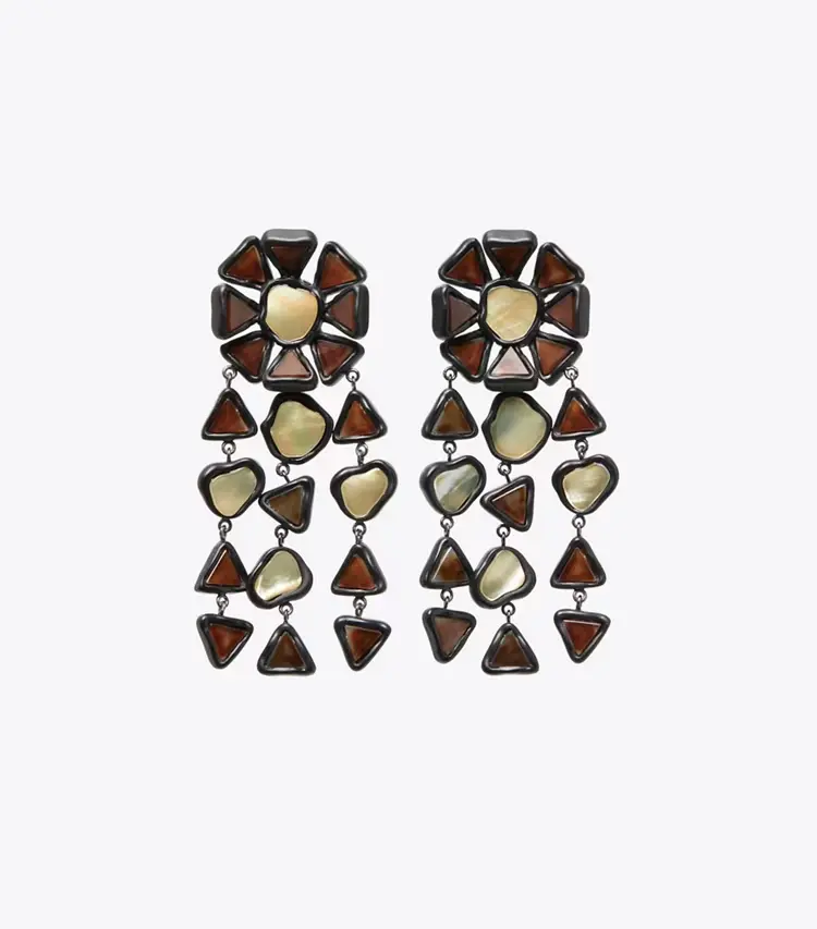 Curiosity Resin Chandelier Earrings