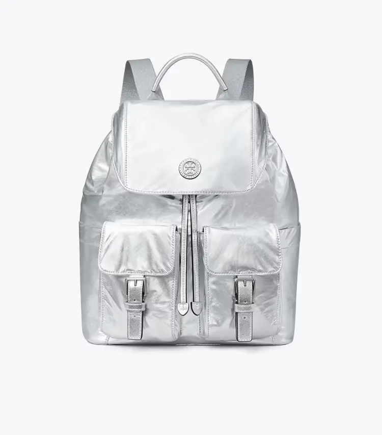 Virginia Metallic Flap Backpack - Image 3