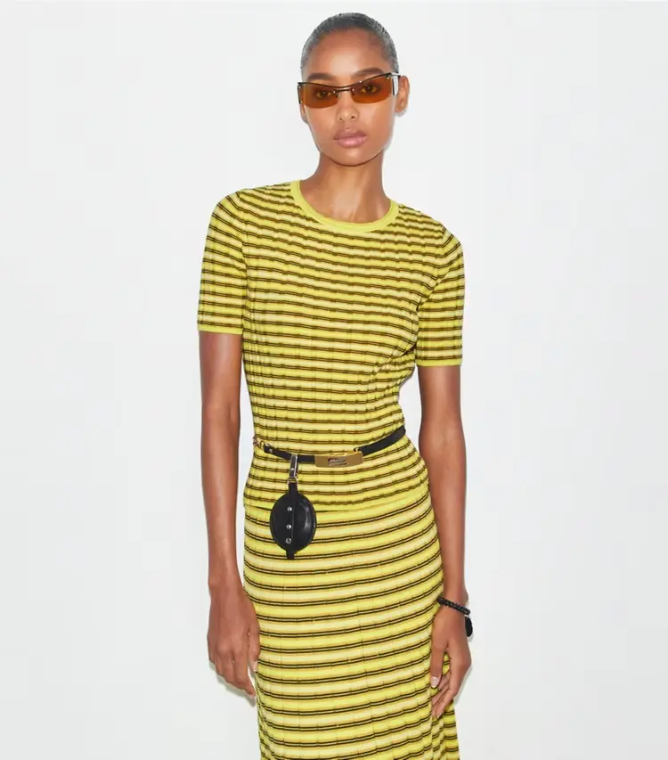 Striped Cotton Sweater - Image 2