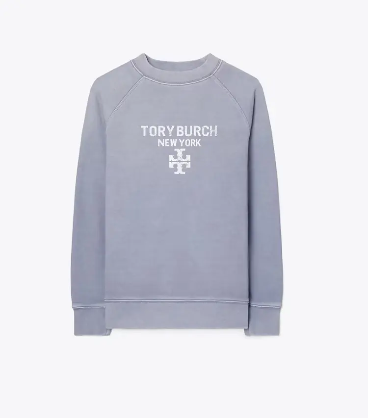 Distressed Cotton Sweatshirt