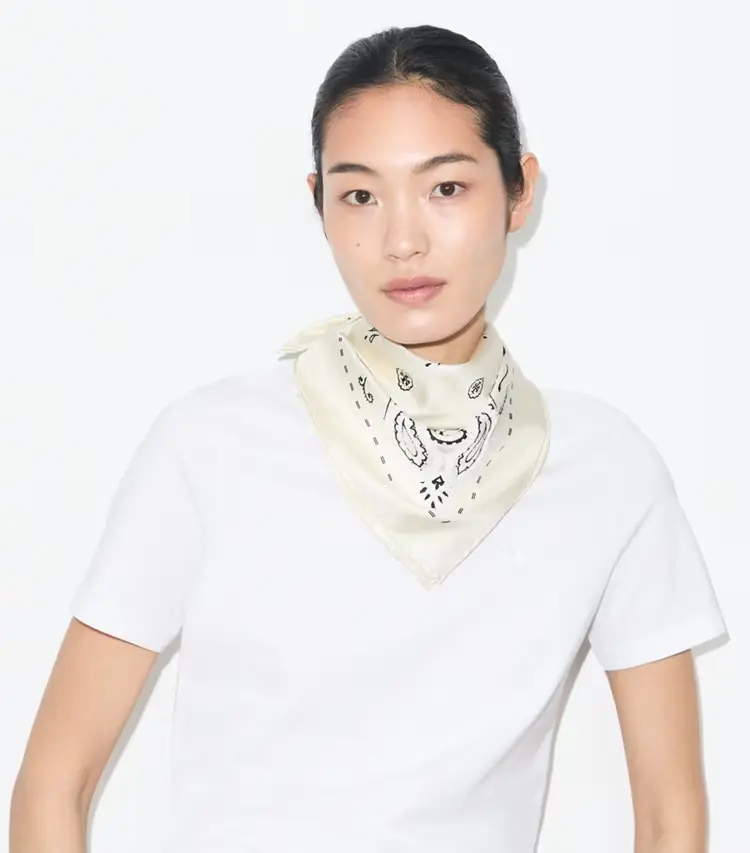 Beaded Bandana Triangle Scarf - Image 4